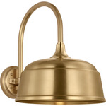 Academy Outdoor Arched 16in Mack Rockhouse Shade Wall Light - Hand-Rubbed Antique Brass