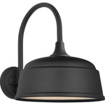 Academy Outdoor Arched 16in Mack Rockhouse Shade Wall Light - Matte Black