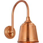 Academy Outdoor Arched 16 Mack Sm Rockhouse Wall Light - Soft Copper