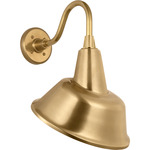 Academy Outdoor Flynn Barn Tilt Bowers Shade Wall Light - Hand-Rubbed Antique Brass