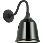 Academy Outdoor Flynn Barn Sm Rockhouse Wall Light - Matte Black / Green