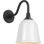 Academy Outdoor Flynn Barn Sm Rockhouse Wall Light - Matte Black / White