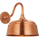 Academy Outdoor Flynn Barn Rockhouse Shade Wall Light - Soft Copper