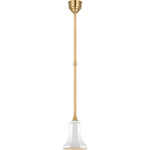 Academy Savannah Outdoor Pendant - Hand-Rubbed Antique Brass / White