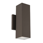 Cubix Color-Select Outdoor Wall Light - Bronze