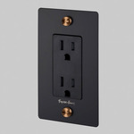 Buster + Punch Complete Metal Duplex Outlet - Black / Warm Sunset