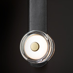 Snaps Medium Pendant - Modern Brass / Clear
