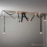 Snaps Large Pendant - Modern Brass / Clear