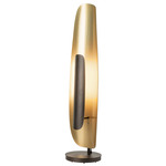 Shield Short Floor Lamp - Oil Rubbed Bronze / Modern Brass