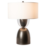 Union Table Lamp - Dark Smoke / Clear Steel