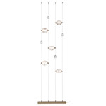 Gatsby Floor to Ceiling Lamp - Modern Brass / Clear