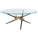 Crux Coffee Table - Modern Brass / Oil Rubbed Bronze