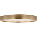 Cerne Ceiling Flush Light - Natural Brass / White Acrylic