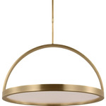 Cerne Chandelier - Natural Brass