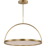 Cerne Chandelier - Natural Brass