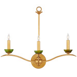Flannery Wall Sconce - Gold Leaf / Green