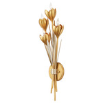 Hortensia Wall Sconce - Contemporary Gold & Silver Leaf