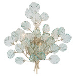Baobab Wall Light - Contemporary Silver Leaf / Clear