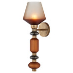 Mandeville Wall Sconce - Antique Gold / Multicolor