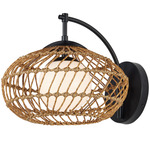 Carriage Outdoor Wall Light - Black / Frosted White