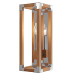 Boyd Wall Light - Polished Nickel / Natural