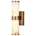 Brenham Wall Light - Vintage Brass / Alabaster