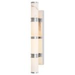 Brenham Color-Select Tall Wall Light - Nickel / Alabaster