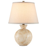 Brushmark Table Lamp - Beige / White