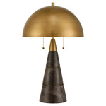 Edith Desk Lamp - Antique Brass / Coffee