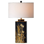 Glasshouse Table Lamp - Black / Off White