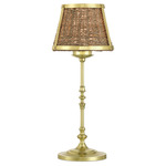 Deauville Portable Table Lamp - Polished Brass / Natural