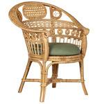 Eugenie Armchair - Natural / Green