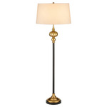 Haines Floor Lamp - Vintage Brass / Bronze