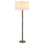 Gavin Floor Lamp - Black / Off White