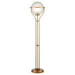 Metropolis Floor Lamp - Metallic Champagne / Frosted