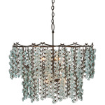 Herbary Chandelier - Bronze / Clear