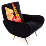 Tongue Arm Chair - Overstock - Black