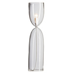 Press Floor Lamp - Overstock - White / Clear