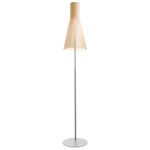Secto 4210 Floor Lamp - Overstock - White / Natural Birch
