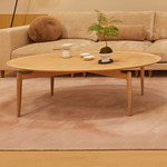Slow Oval Coffee Table - Overstock - Natural Oak