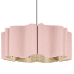 Paulina Pendant - Overstock - Black / Rose / Ash
