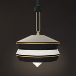 Calypso Antigua Pendant - Overstock - Satin Brass / Sale E Pepe Multi