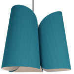 Julieta Pendant - Overstock - Black / Petrol / Ash