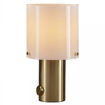 Walter Table Lamp - Overstock - Brass / Opal
