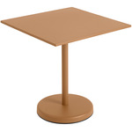 Linear Steel Square Cafe Table - Overstock - Burnt Orange