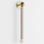 Constellation Hanging Wall Sconce - Overstock - White Oak / Brushed Brass