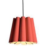 Renata Round Pendant - Overstock - Black / Red / Ash