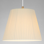 Sisisi Conicas PT1 / MT1 / GT3 Pendant - Overstock - Textured White / Natural Ribbon