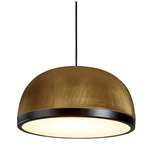 Molly Pendant - Overstock - Sand Black Ring/ Copper Dome