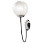 Puppet Wall Sconce - Overstock - Chrome / White